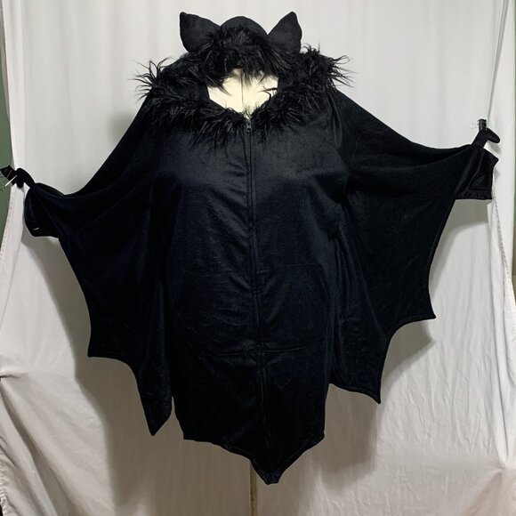 Torrid Dress Winged Bat Silhouette Hood With Ears Costume Halloween Plus 6 30 - Picture 1 of 6